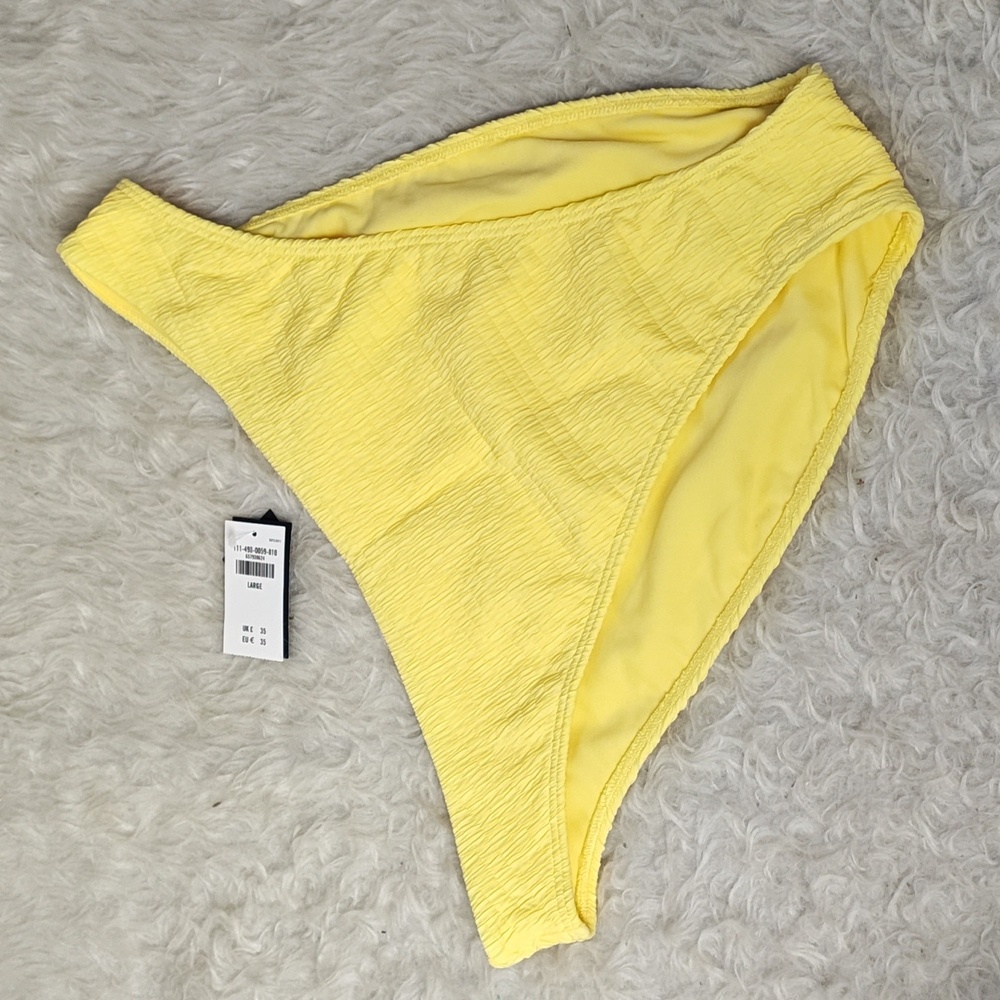 Abercrombie & Fitch Yellow Bikini Bottom - Picture 2 of 5